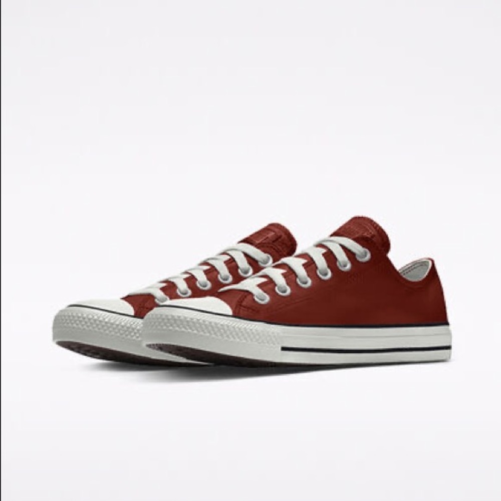 CLEARANCE!! Burgundy Low Top Converse